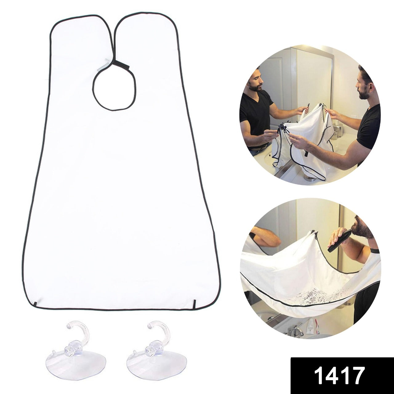 Hair clippings catcher bib for beard grooming Hair clippings catcher bib for beard grooming